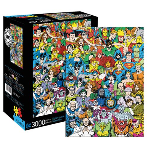 DC Comics Hero and Villain Line Up 3,000-Piece Puzzle       