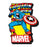 Captain America with Logo Funky Chunky Magnet               