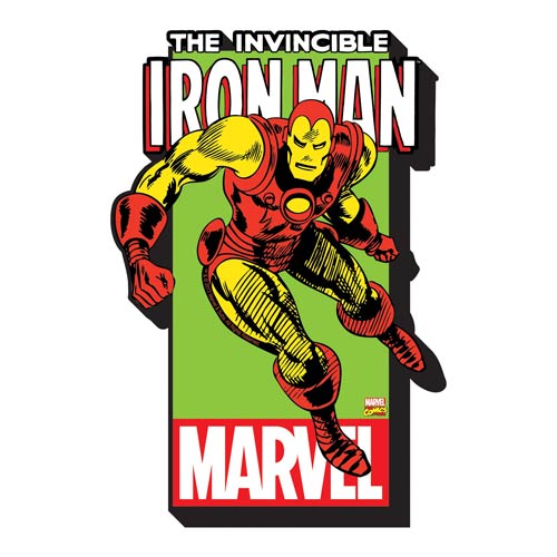 Iron Man with Logo Funky Chunky Magnet                      