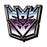 Transformers Decepticons Symbol Funky Chunky Magnet         