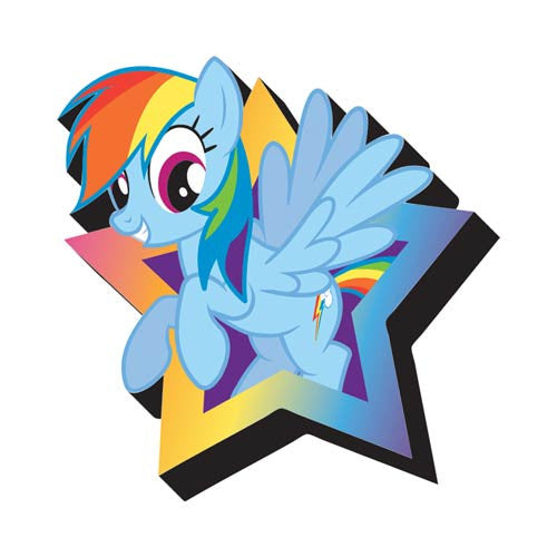 My Little Pony Rainbow Dash Funky Chunky Magnet             