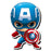 Avengers Captain America Chibi Funky Chunky Magnet          