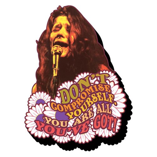 Janis Joplin Don't Compromise Yourself Funky Chunky Magnet  