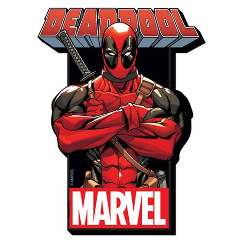 Deadpool with Logo Funky Chunky Magnet                      