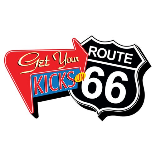 Route 66 Get Your Kicks Funky Chunky Magnet                 