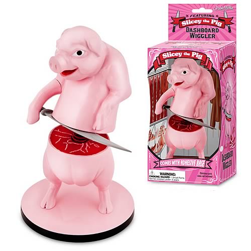 Slicey the Pig Dashboard Wiggler Bobble Head                