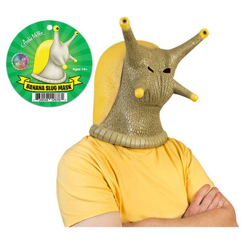 Latex Banana Slug Full Head Mask                            