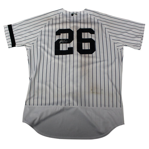 Tyler Austin Signed New York Yankees Game Used #26 Pinstripe Jersey (10/1/2017)(JC009669)