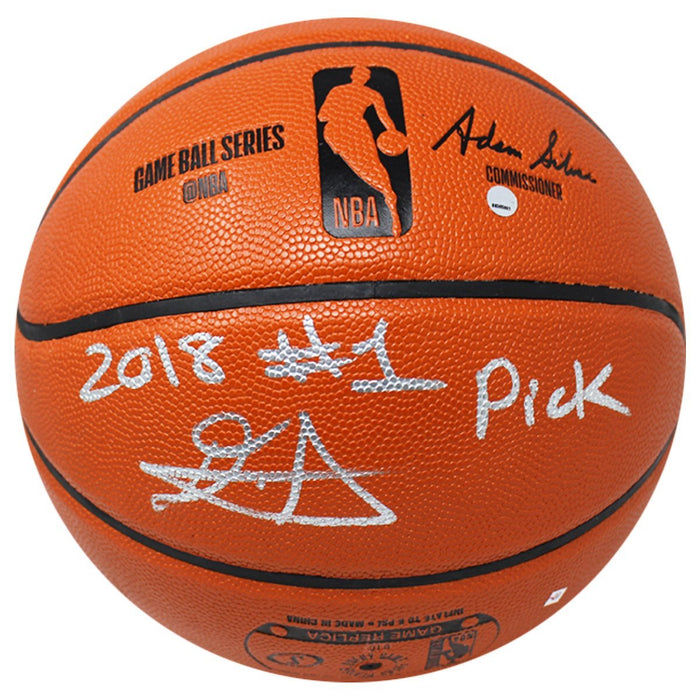 DeAndre Ayton Signed Spalding NBA Basketball w/ “2018 1st Pick” Insc