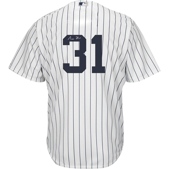 Aaron Hicks Signed New York Yankees Authentic Flex Base Pinstripe Jersey