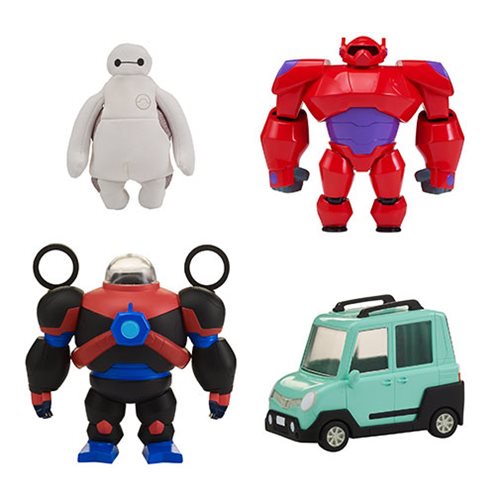 Big Hero 6 TV Series Squish Fit Baymax Figure with Vehicle  