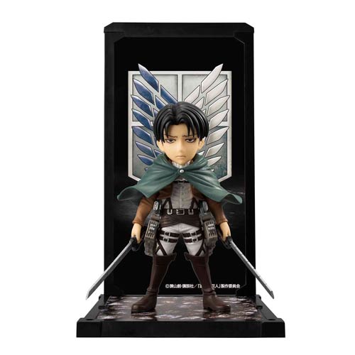 Attack on Titan Captain Levi Tamashii Buddies Mini-Statue   