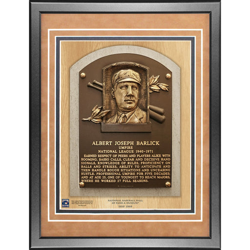 Al Barlick 11x14 Framed Baseball Hall of Fame Plaque