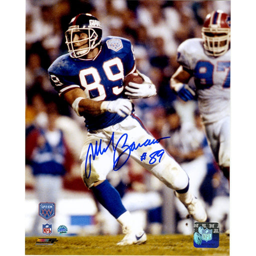 Mark Bavaro SB XXV Run After Contact Vertical 8x10 Photo