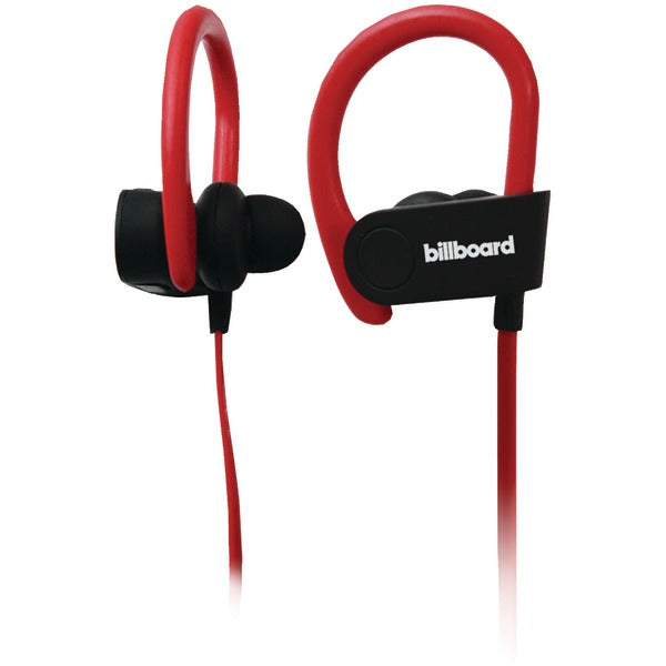 BLTH EARHOOK HDST BLK/RED