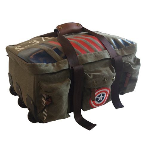 Marvel Captain America Vintage Military Army Duffle Trolley 