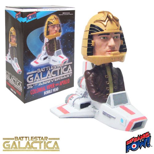 Battlestar Galactica Colonial Viper with Apollo Bobble Head 