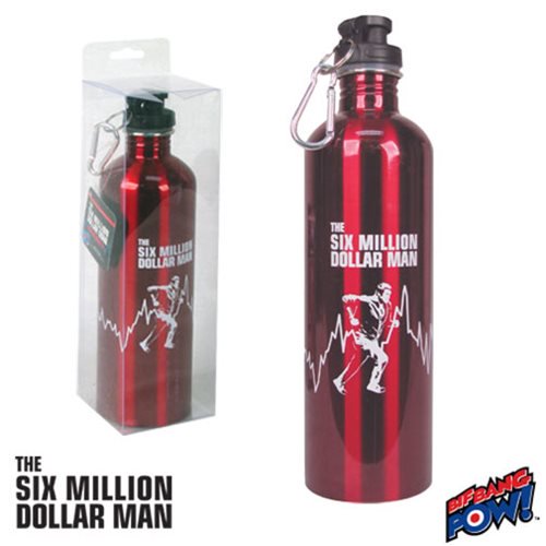 Six Million Dollar Man 750 ml Water Bottle                  