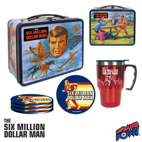 Six Million Dollar Man Retro Tin Tote Gift Set - Exclusive  