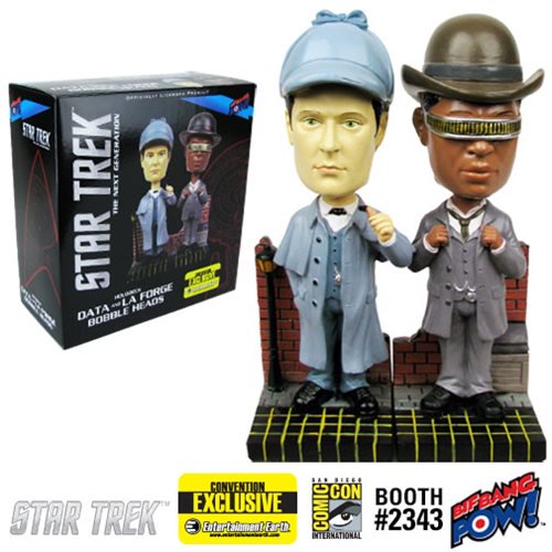 Star Trek: TNG Sherlock Holmes Bobble Heads-Set of 2 Excl.  