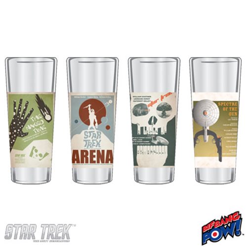 Star Trek The Original Series Fine Art Shot Glasses Set 5   