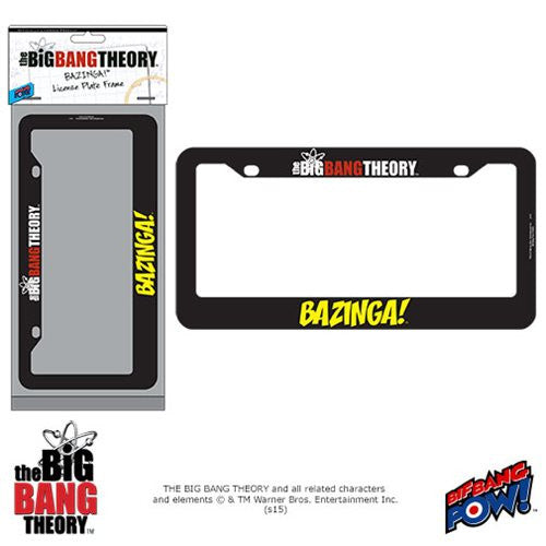 The Big Bang Theory BAZINGA! License Plate Frame            