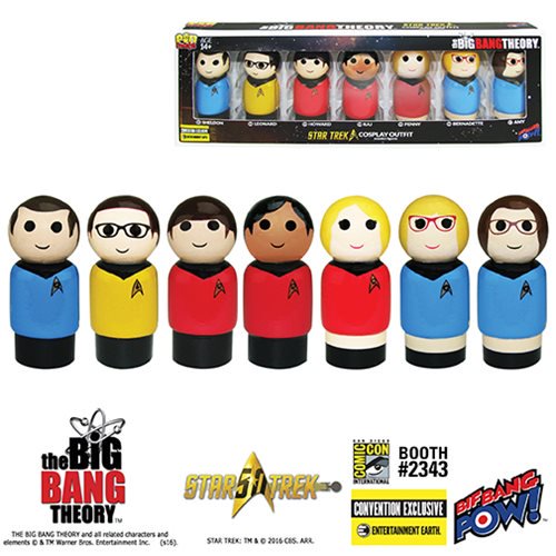 The Big Bang Theory/TOS Pin Mate Set of 7 - Con. Excl.      