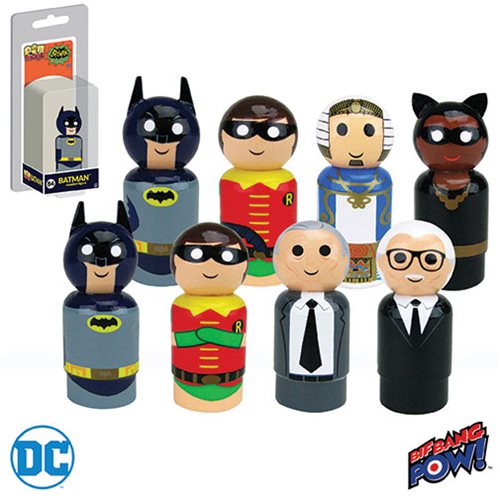 Batman Classic TV Series Pin Mate Wooden Figure Wave 2 Case 