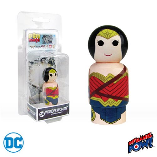 Justice League Movie Wonder Woman Pin Mate Wooden Figure    