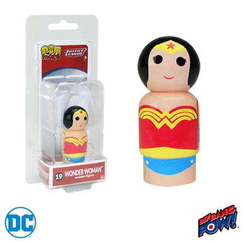 Justice League Wonder Woman Pin Mate Wooden Figure          