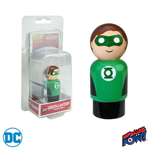 Justice League Green Lantern Pin Mate Wooden Figure         