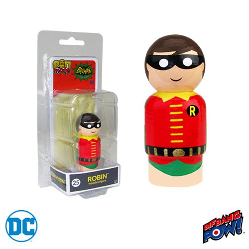 Batman Classic TV Series Robin Pin Mate Wooden Figure       