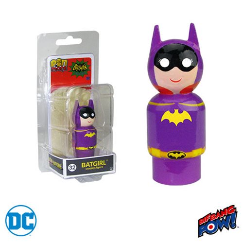 Batman TV Series Batgirl Pin Mate Wooden Figure             