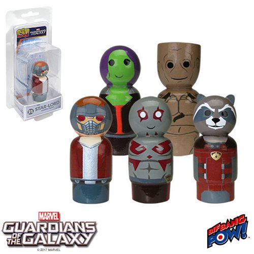 Guardians of the Galaxy Pin Mate Wooden Figure Wave 1 Case  