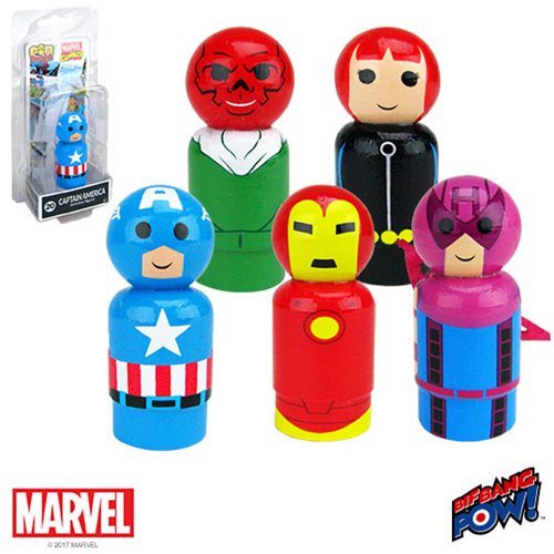 Marvel Classic Pin Mate Wooden Figure Wave 2 Case           