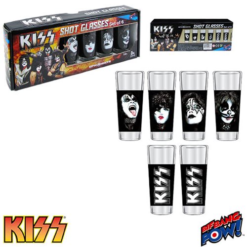 KISS Shot Glasses Set of 6                                  