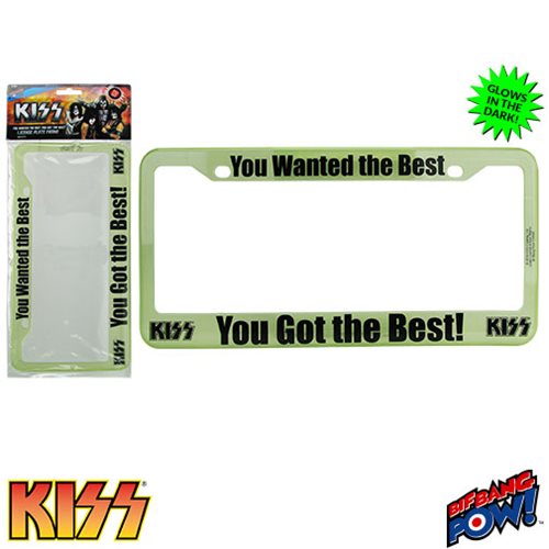 KISS You Wanted the Best License Plate Frame                