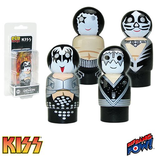 KISS Destroyer Pin Mate Wooden Figure Wave 1 Case           