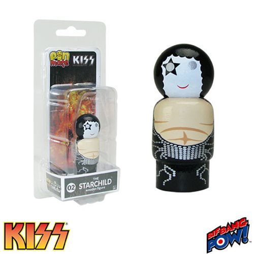 KISS Destroyer The Starchild Pin Mate Wooden Figure         