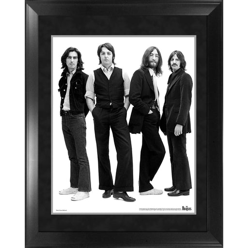 The Beatles Through the Years 1969  Group Pose White Background Framed 16x20 Photo