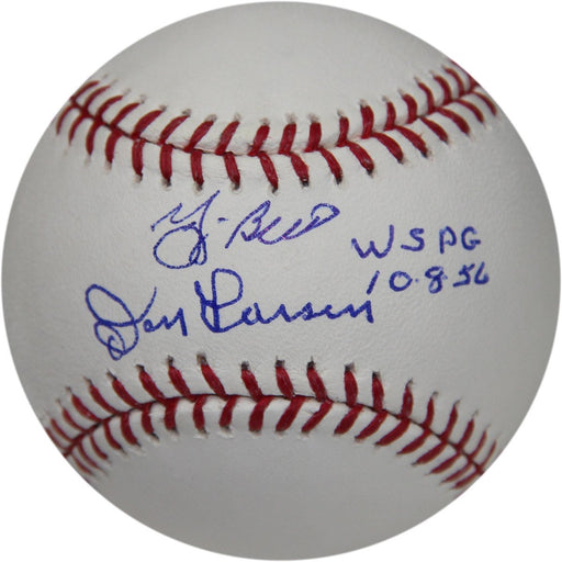 Yogi Berra/ Don Larsen Dual Signed MLB Baseball w/ WS PG 10-8-56 Insc