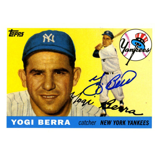 Yogi Berra Signed 2010 Topps The Cards Your Mom Threw Out- 1955 Card