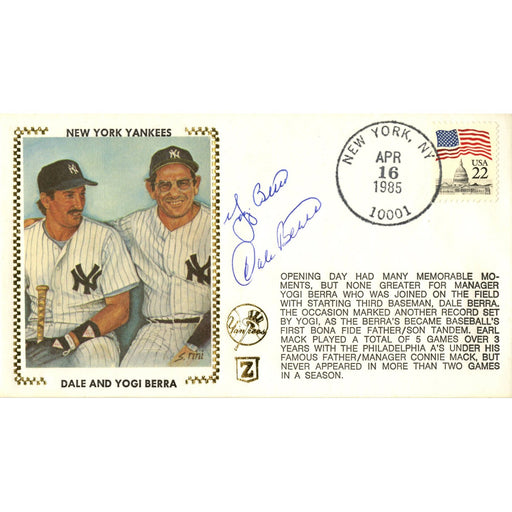 Yogi Berra/Dale Berra Signed Cachet Envelope