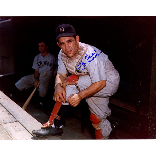 Yogi Berra Signed INS MVP 1951-54-55 11x14 Photo