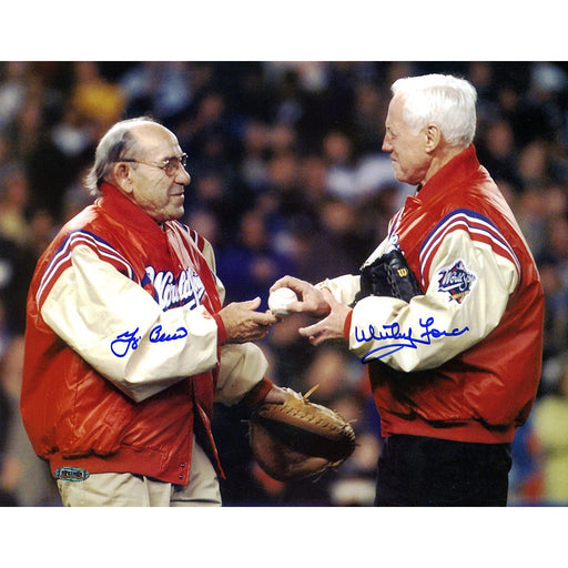 Yogi Berra/Whitey Ford Dual Signed Color 11x14 Photo