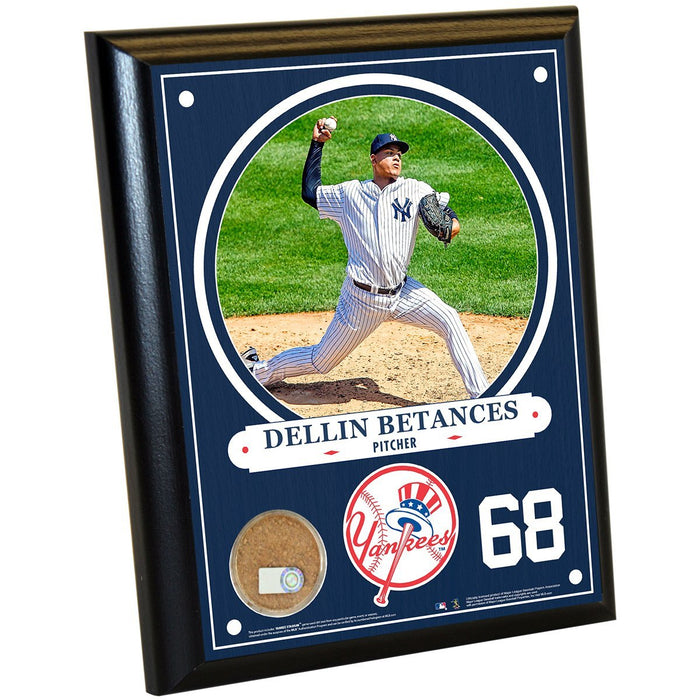 Dellin Betances New York Yankees  8x10 Plaque with Game Used Yankee Stadium Dirt