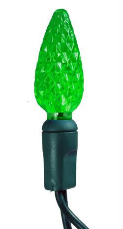 100 LED Strawberry C6 Green Set w-4  Spacing