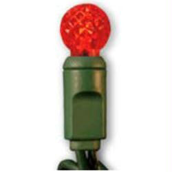 50 LED Raspberry G12 Red Set w-4" Spacing