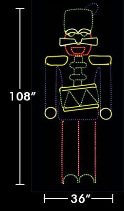 9' Nutcracker with Drum