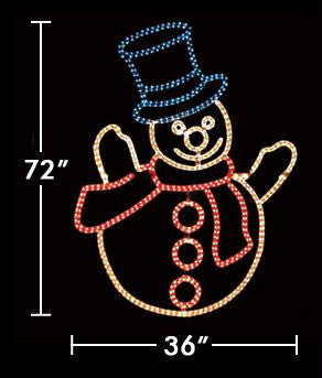 6' Debonair Snowman